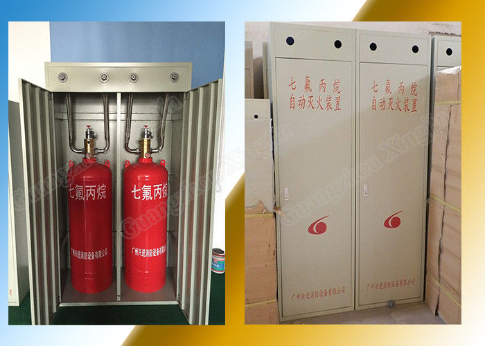 Extinción de incendios del sistema del equipo industrial Hfc227ea del gabinete 100L del doble