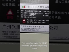 extinción de incendios de sistema fm200