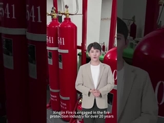 extinción de incendios del dispositivo del nitrógeno de 80L 90L IG100 del tubo del tipo de la red rojo