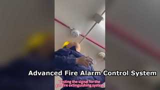 El sistema completo de alarma contra incendios.