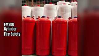 Cilindro de acero FM200 de extinción de incendios