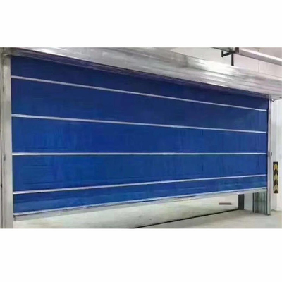 Industrial Automatic Blue Lnorganic Fire Roller Shutter Wall Mounted Rolling Design GB14102-2005 Compliant.