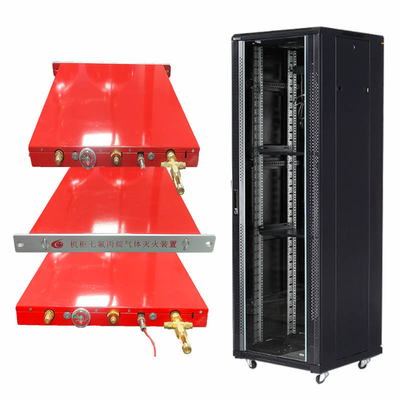 1U Capacity Automatic Fire Extinguisher Server Rack Fire Suppression Unit With Ease