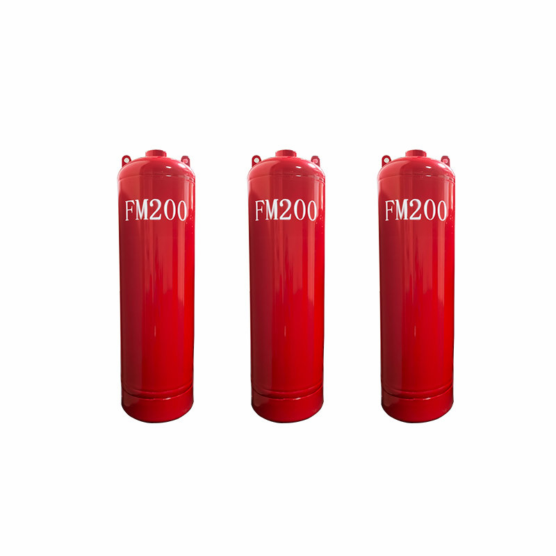 Red High Efficiency FM200 Gaseous Fire Cylinder For Fire Protection